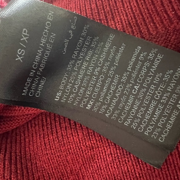 WHBM hunter green and burgundy sweaters 2 sweater bundle size XS - Picture 9 of 13